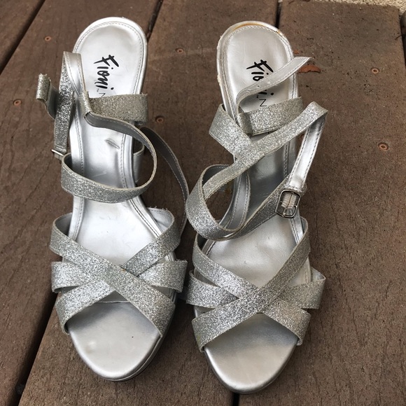 Silver Sparkly Heels - Picture 2 of 4